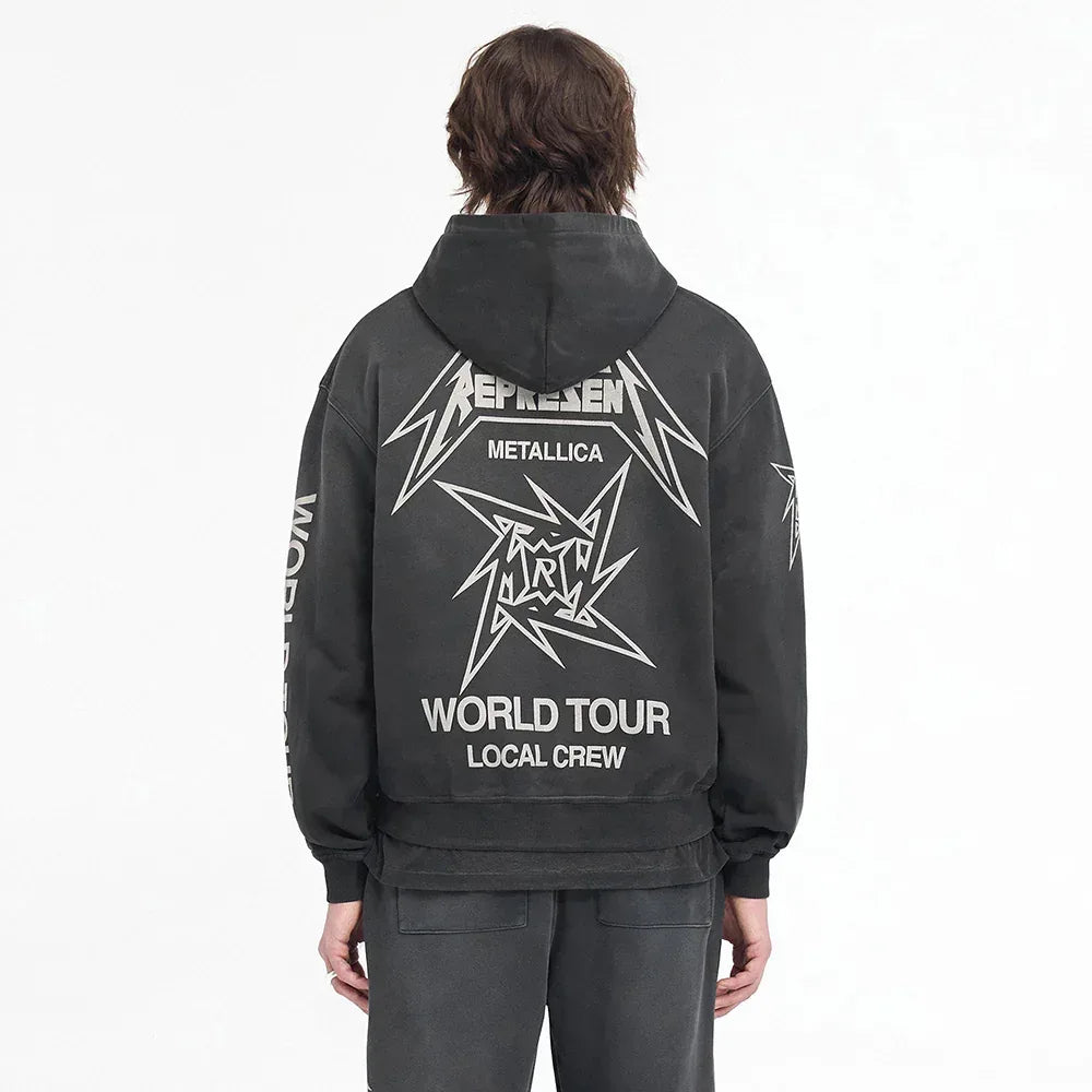 Metallica 40 Year Anniversary Zip Hoodie - REPRESENT - VENTURER