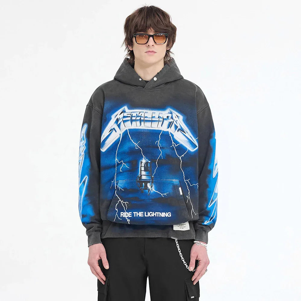 Metallica Ride The Lightning Hoodie - REPRESENT - VENTURER