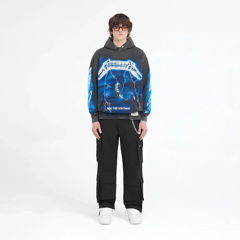 Metallica Ride The Lightning Hoodie - REPRESENT - VENTURER