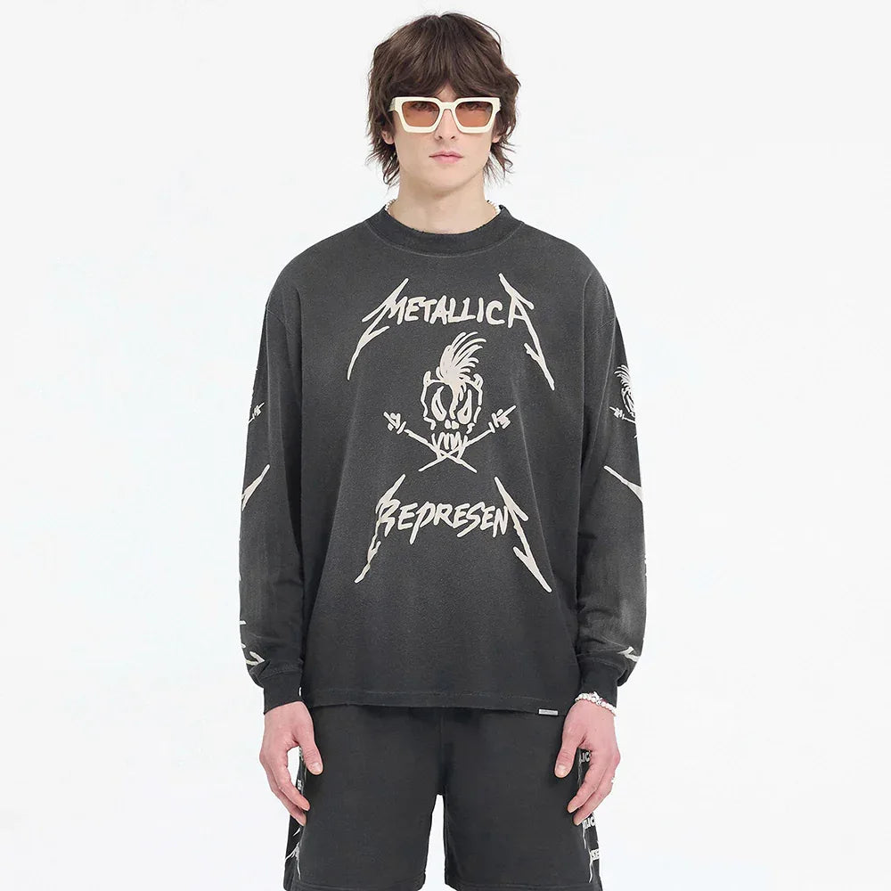 Metallica Garage Inc LS T-Shirt - REPRESENT - VENTURER