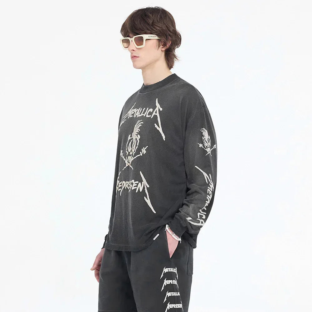 Metallica Garage Inc LS T-Shirt - REPRESENT - VENTURER