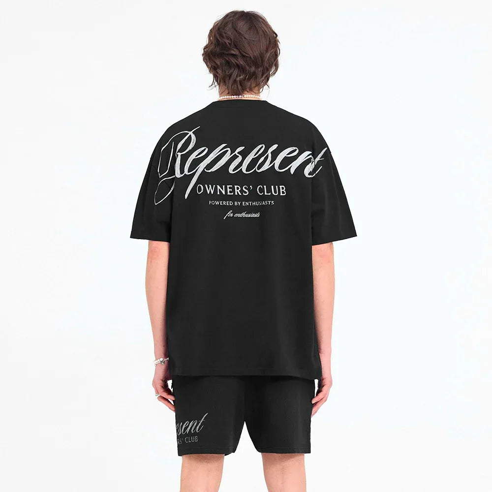 Owners Club Script T-Shirt - REPRESENT - VENTURER