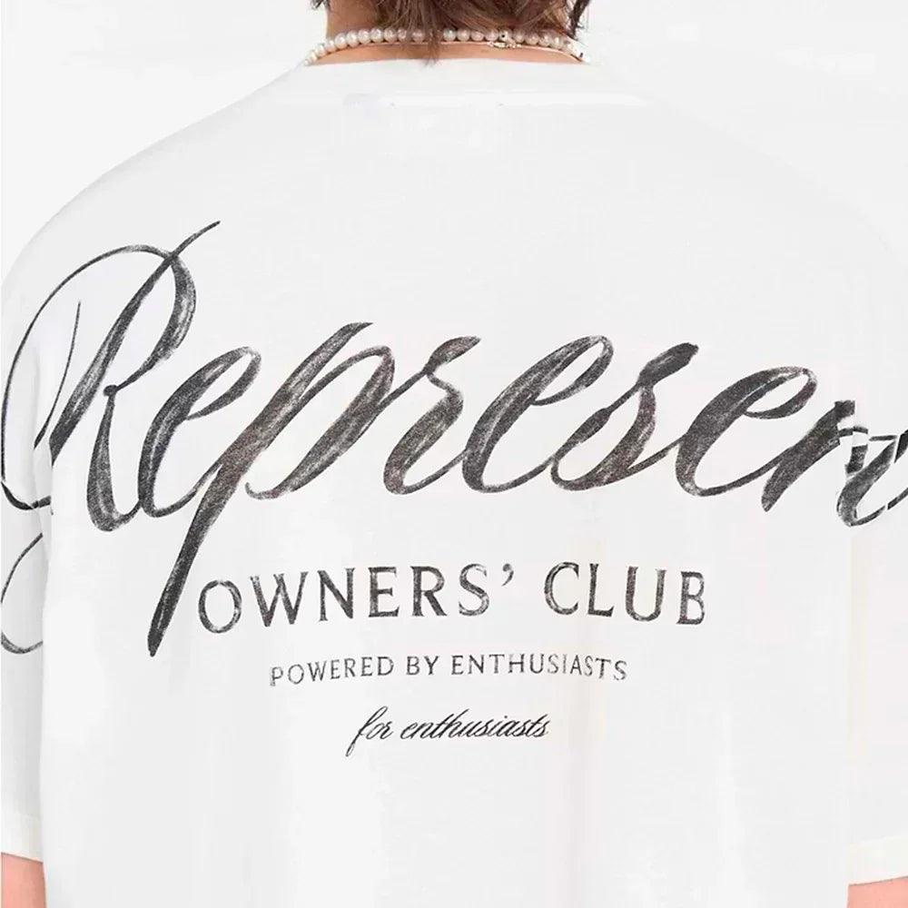 Owners Club Script T-Shirt - REPRESENT - VENTURER