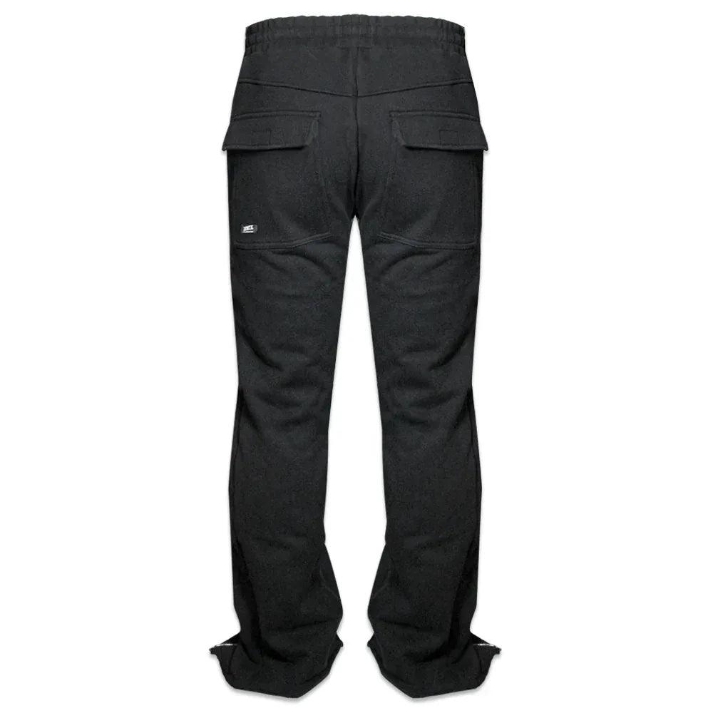 Studded Triple Zip Flared Sweatpants - DEMIK EXCLUSIVES - VENTURER