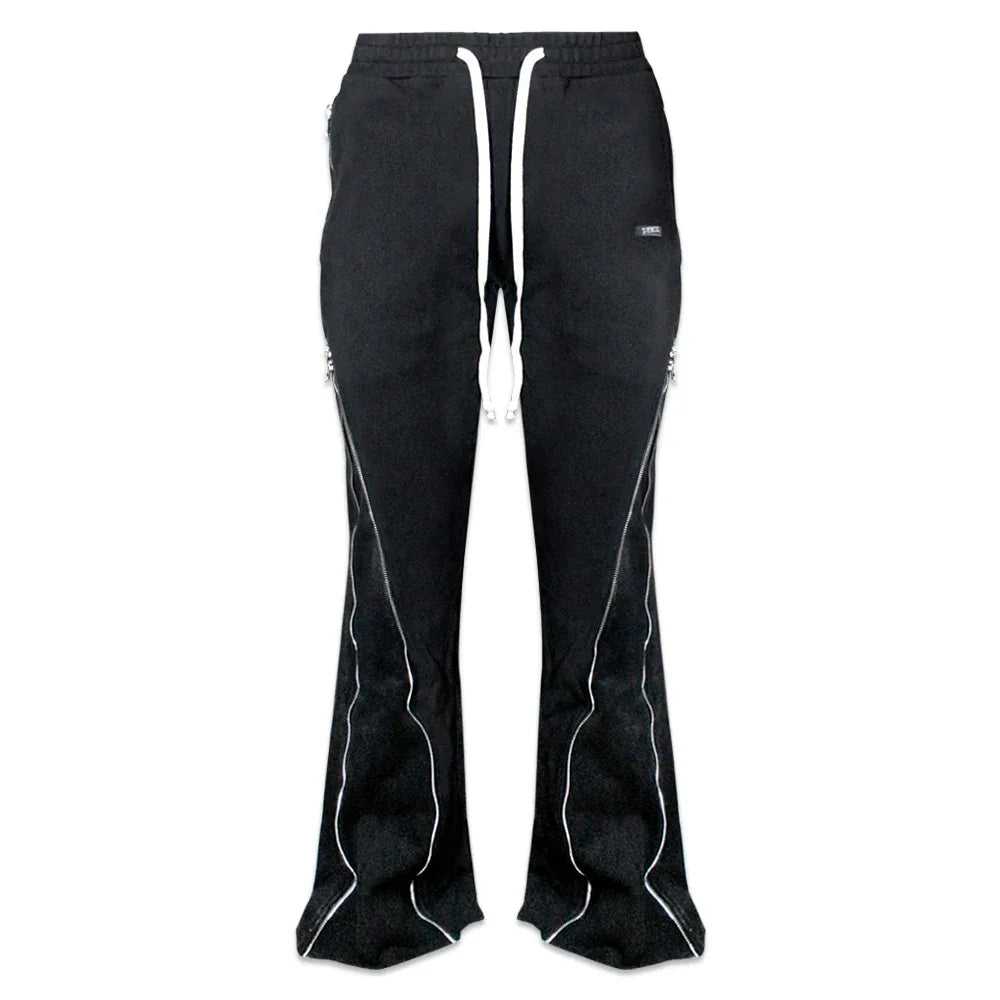 Stealth Triple Zip Flared Sweatpants - DEMIK EXCLUSIVES - VENTURER