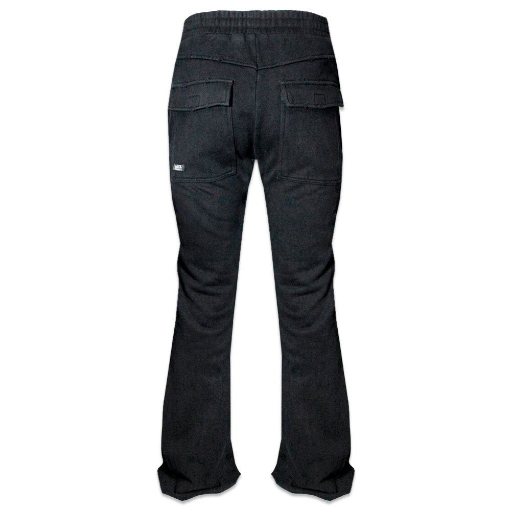 Stealth Triple Zip Flared Sweatpants