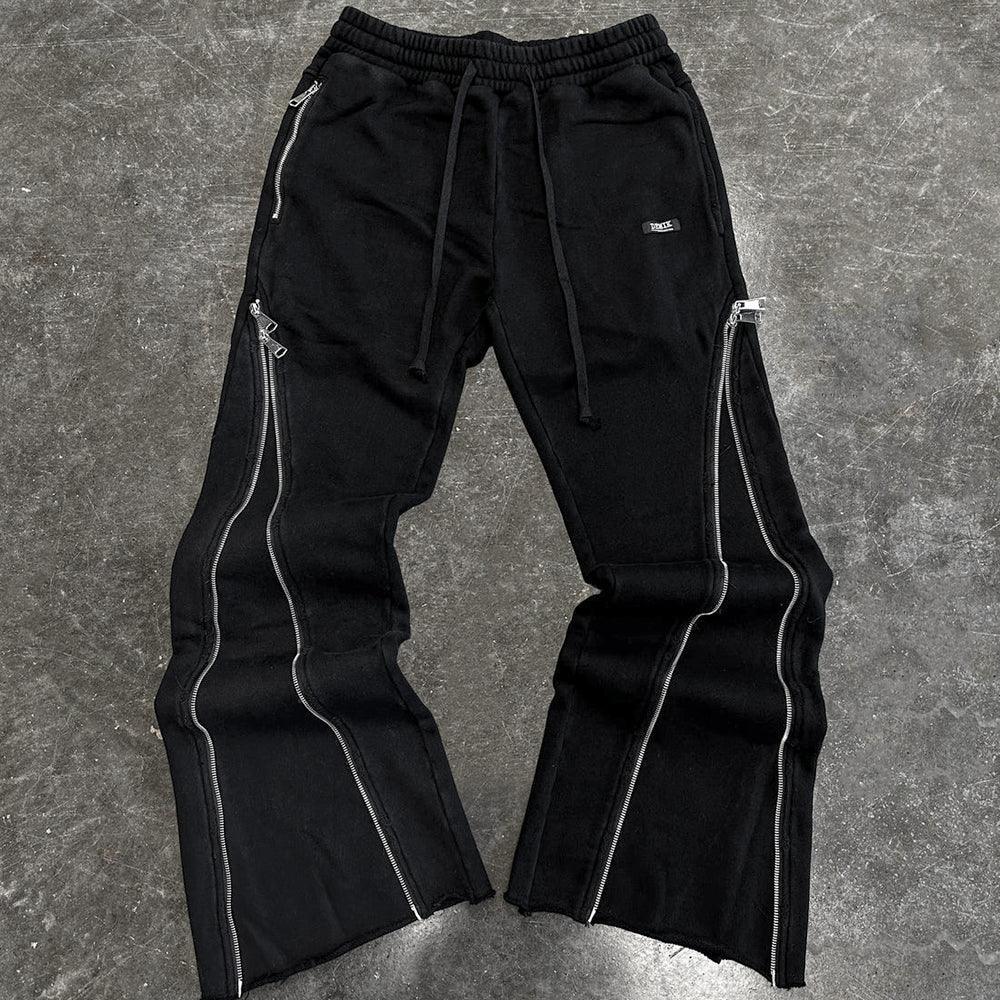 Stealth Triple Zip Flared Sweatpants - DEMIK EXCLUSIVES - VENTURER