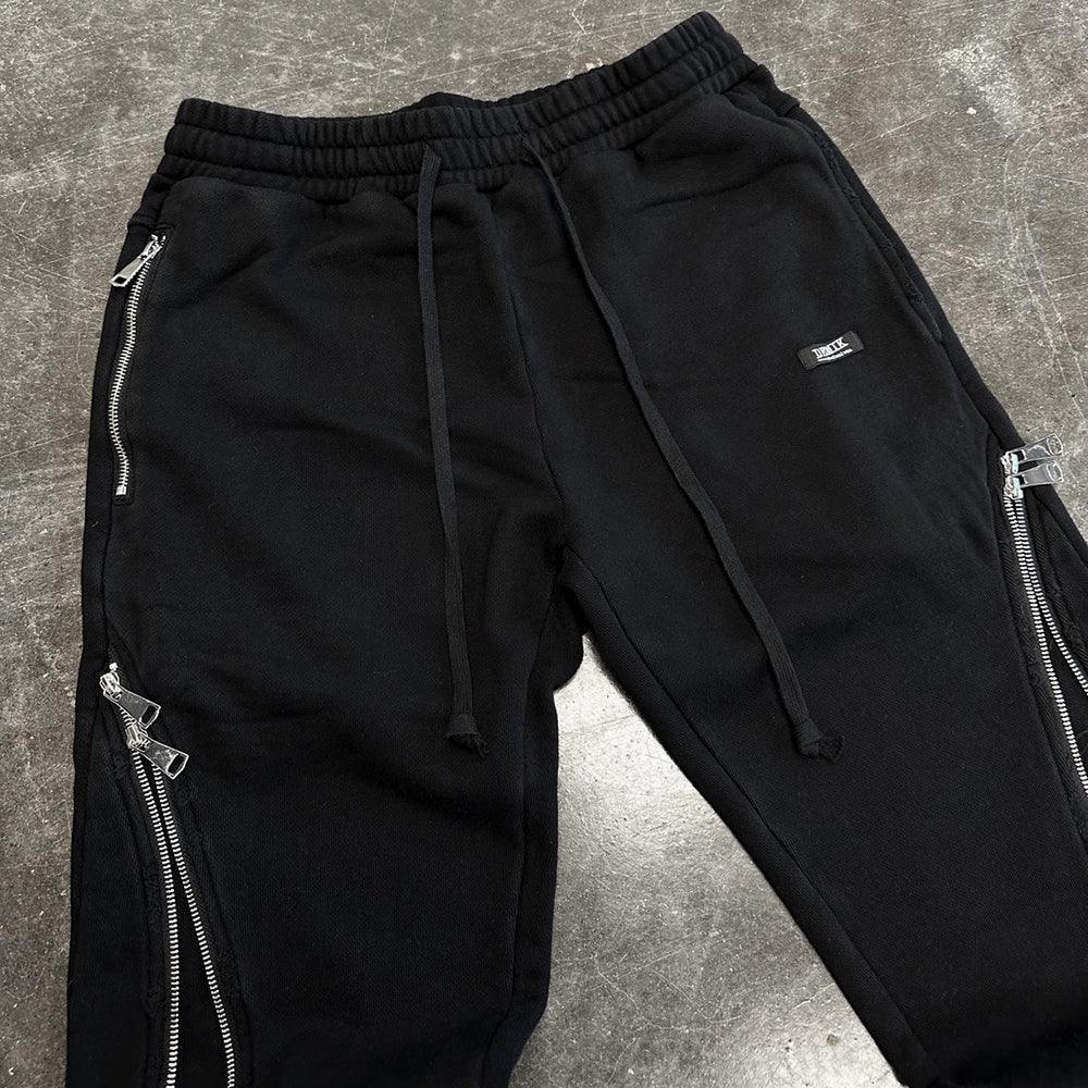 Stealth Triple Zip Flared Sweatpants - DEMIK EXCLUSIVES - VENTURER