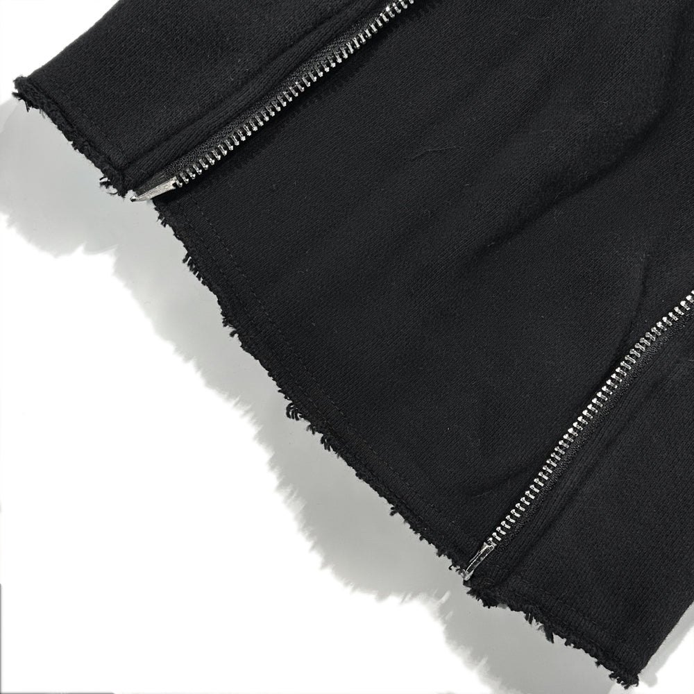 Onyx Triple Zip Flared Sweatpants