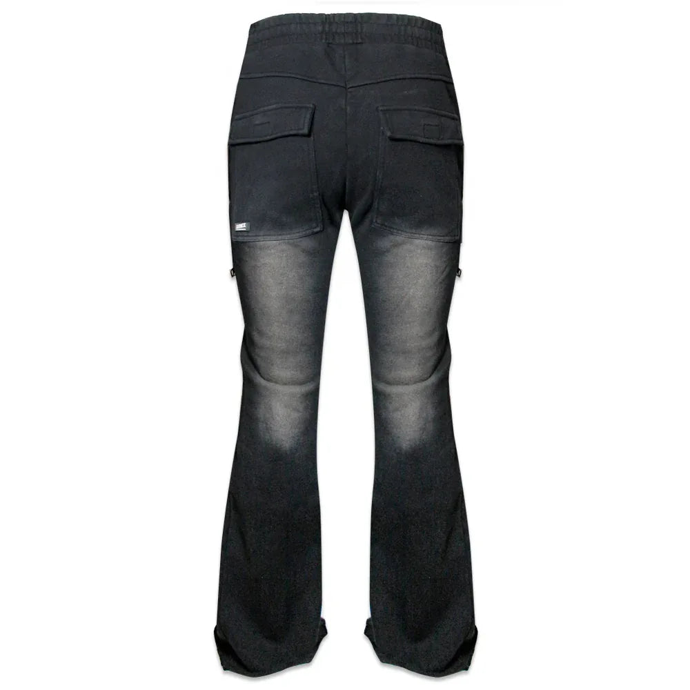 Onyx Triple Zip Flared Sweatpants - DEMIK EXCLUSIVES - VENTURER