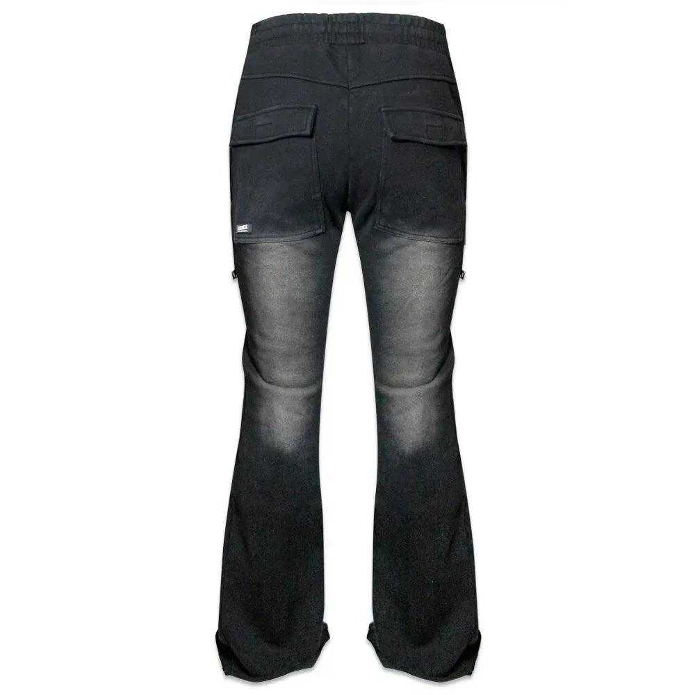 Onyx Triple Zip Flared Sweatpants - DEMIK EXCLUSIVES - VENTURER