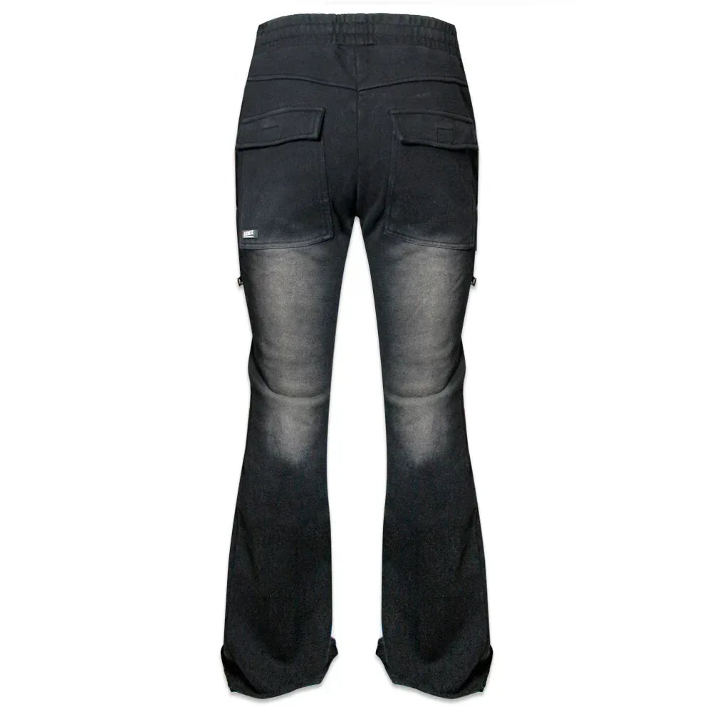 Onyx Triple Zip Flared Sweatpants - DEMIK EXCLUSIVES - VENTURER