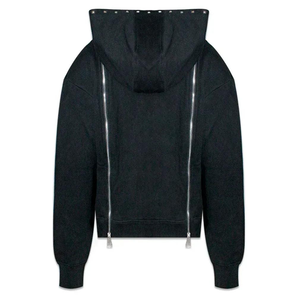 Studded Triple Zip Hoodie - DEMIK EXCLUSIVES - VENTURER