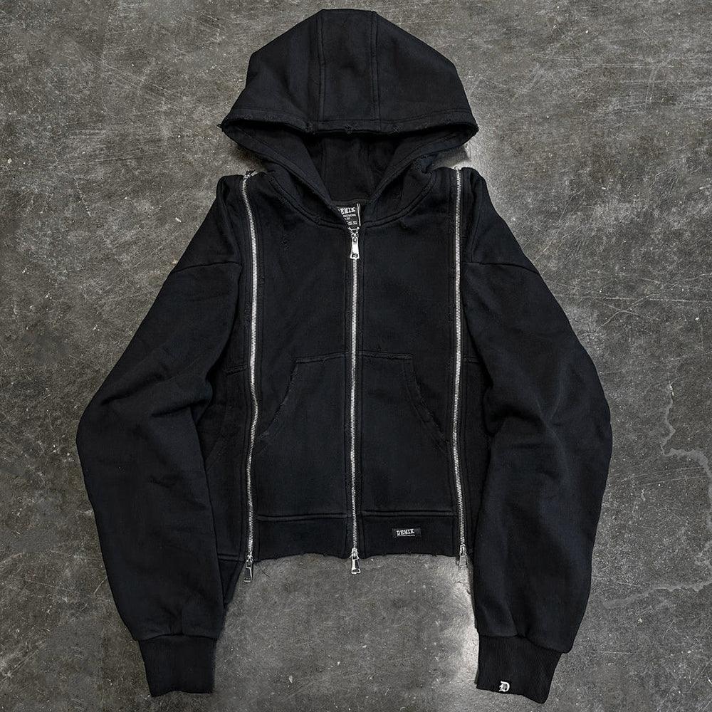 Stealth Triple Zip Hoodie - DEMIK EXCLUSIVES - VENTURER
