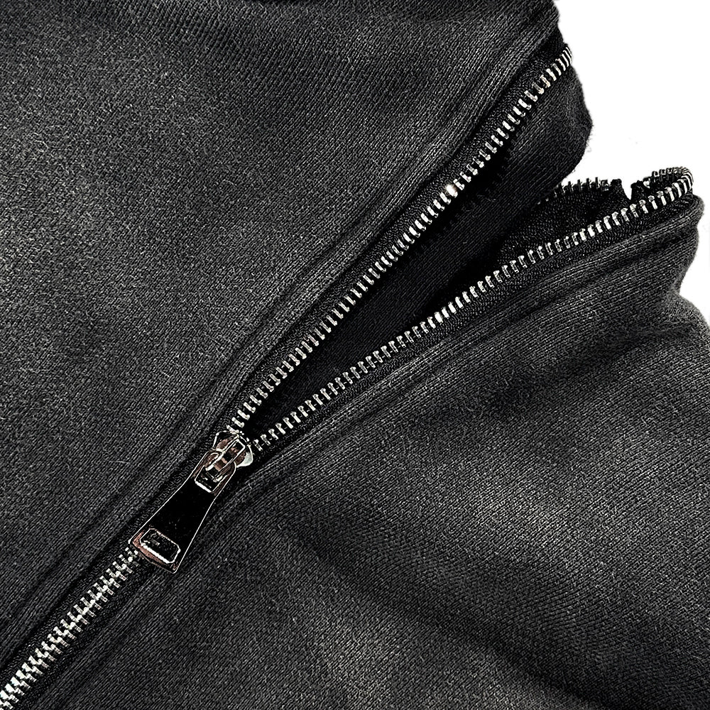 Onyx Triple Zip Hoodie