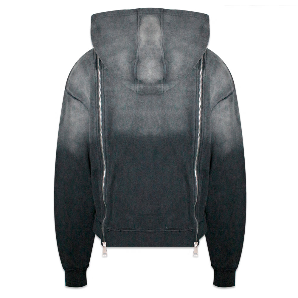 Onyx Triple Zip Hoodie