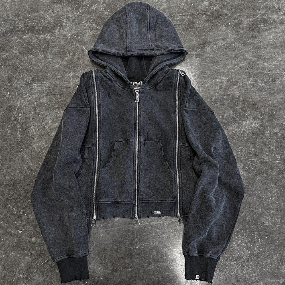 Shadow Triple Zip Hoodie - DEMIK EXCLUSIVES - VENTURER