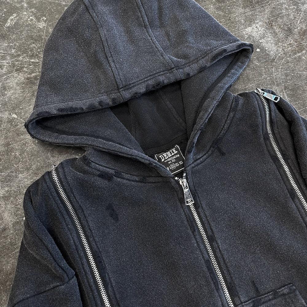 Shadow Triple Zip Hoodie - DEMIK EXCLUSIVES - VENTURER