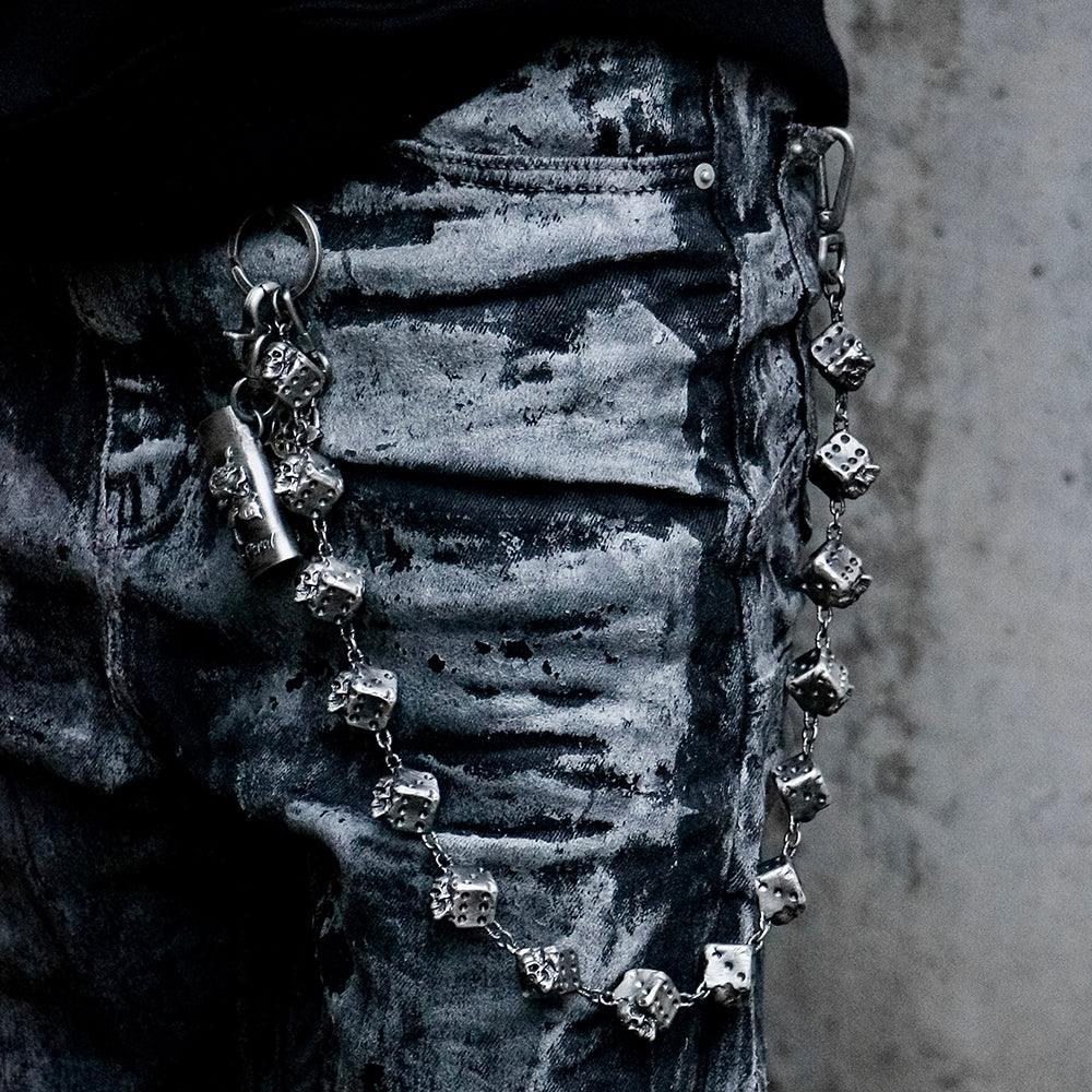 Skull Dice 15 Link Chain - EMOstanceclub - VENTURER