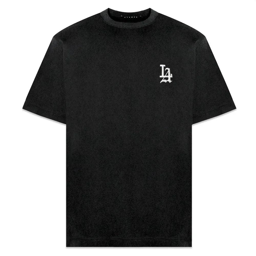 STAMPD LA スタンプド フロントロゴ ストラップ 半袖Tシャツ ブラック サイズM コットン 美品 中古 4b000897 STAMPD LA スタンプド フロントロゴ ストラップ 半袖Tシャツ ブラック