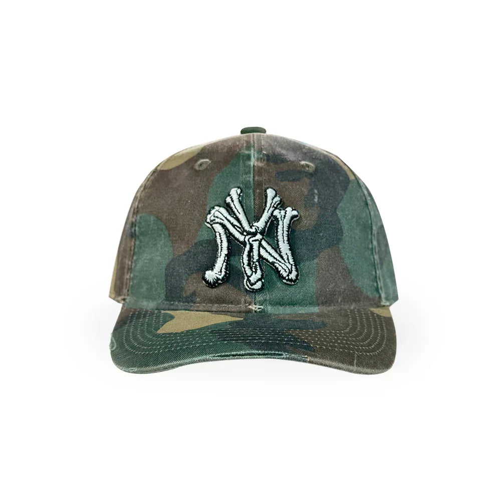 F.M.C.D Bone New York Vintage Washed Camo Cap - BASICKS - VENTURER