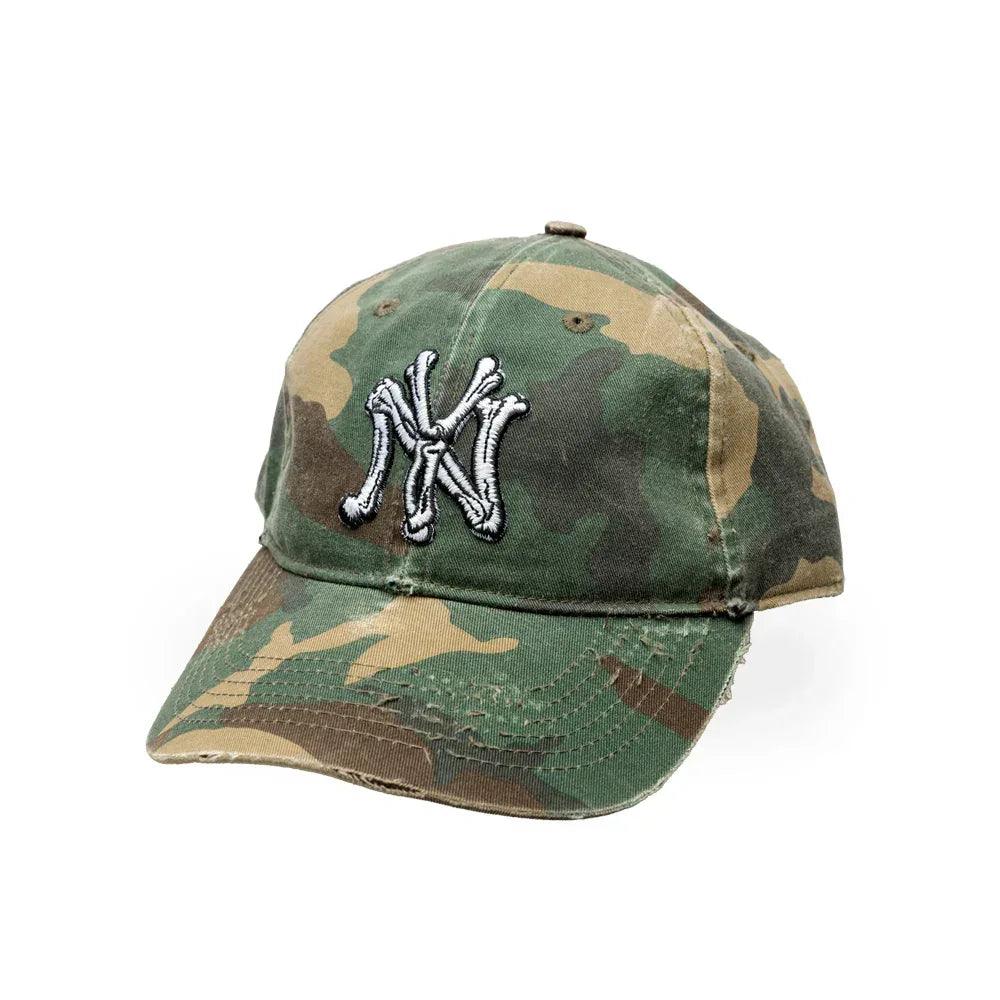 F.M.C.D Bone New York Vintage Washed Camo Cap - BASICKS - VENTURER