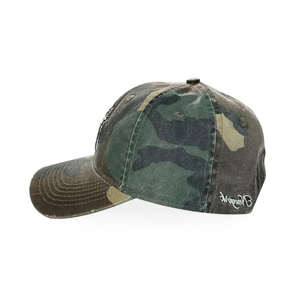 F.M.C.D Bone New York Vintage Washed Camo Cap - BASICKS - VENTURER