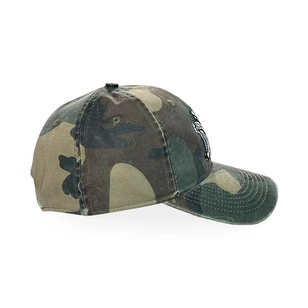 F.M.C.D Bone New York Vintage Washed Camo Cap - BASICKS - VENTURER