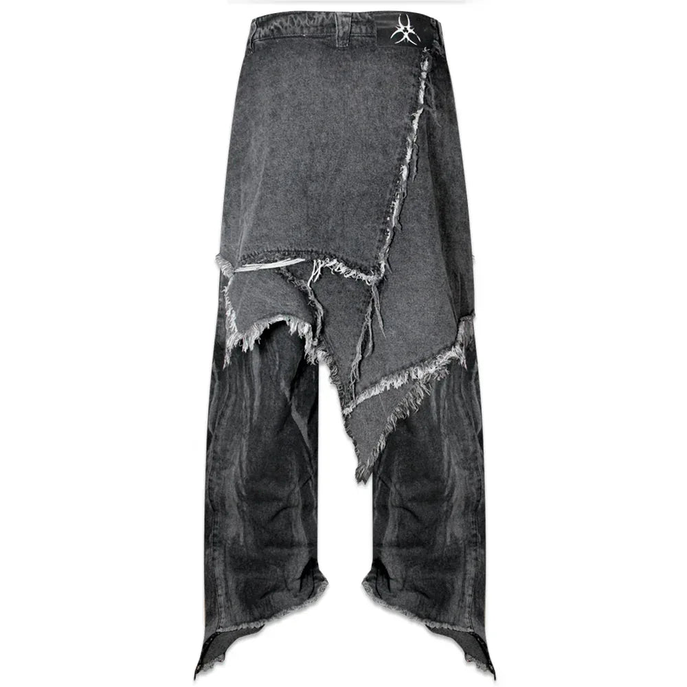 Osama Gray Dirty Skirt Pants - COZY WORLDWIDE - VENTURER