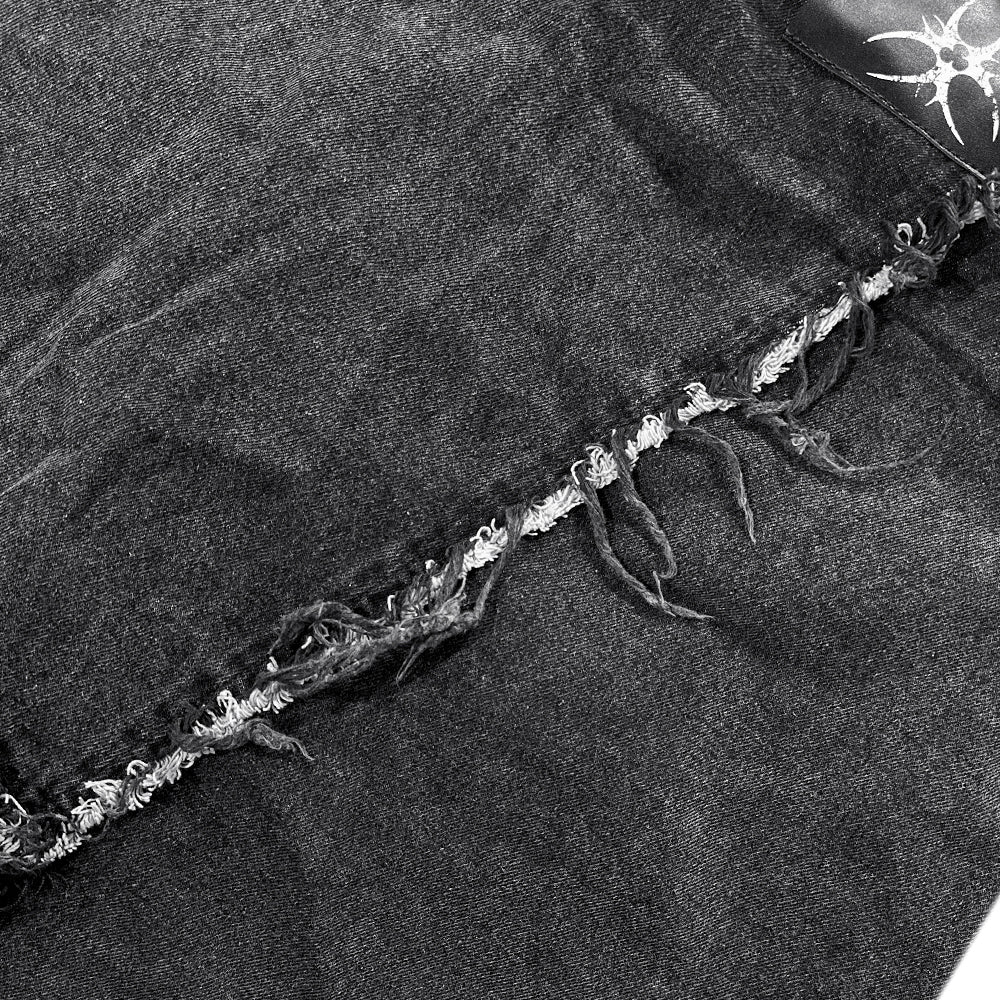 Osama Gray Dirty Skirt Pants