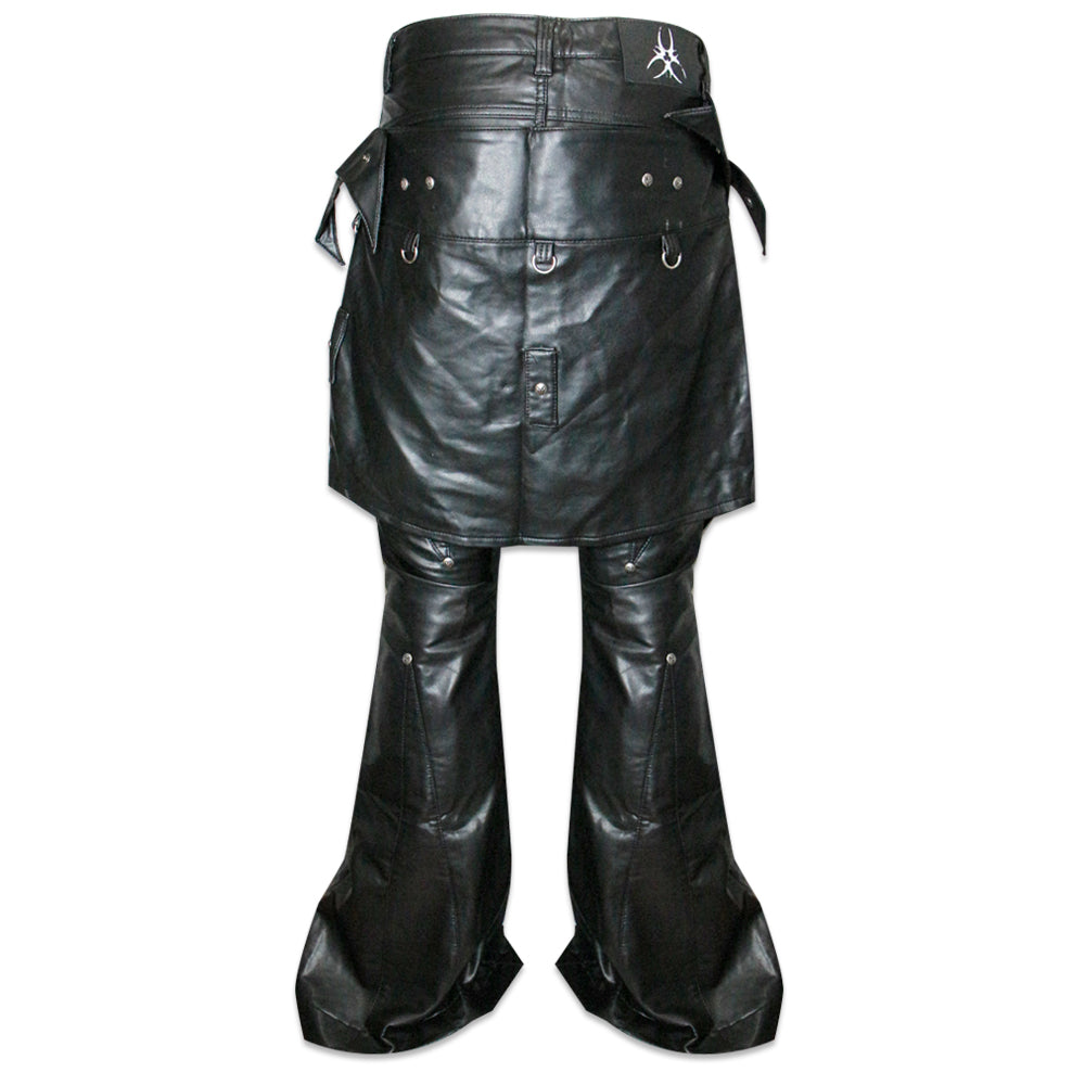 Chaos Dream Leather Skirt Pants