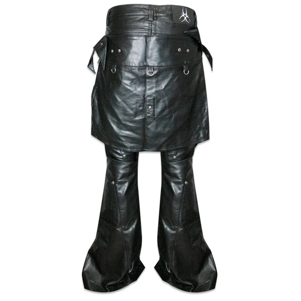 Chaos Dream Leather Skirt Pants - COZY WORLDWIDE - VENTURER