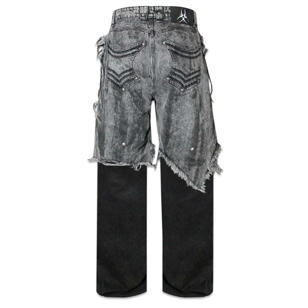 Chaos Dream Waxed Gray Layer Pants