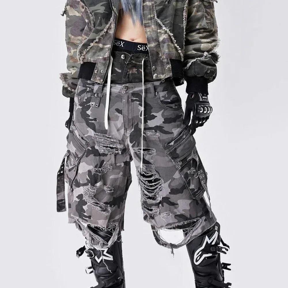 Chaos Dream Waxed Camo Jorts - COZY WORLDWIDE - VENTURER