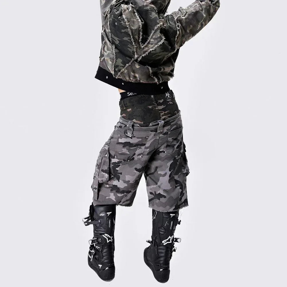 Chaos Dream Waxed Camo Jorts - COZY WORLDWIDE - VENTURER