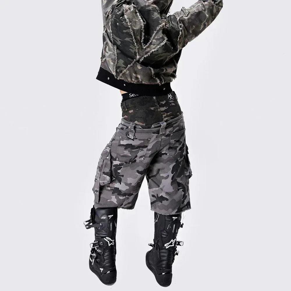 Chaos Dream Waxed Camo Jorts - COZY WORLDWIDE - VENTURER
