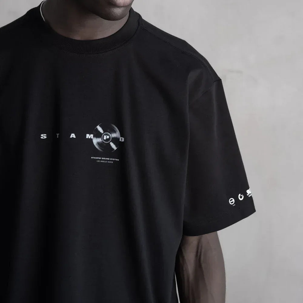Sound System Vinyl Relaxed Tee - STAMPD - VENTURER