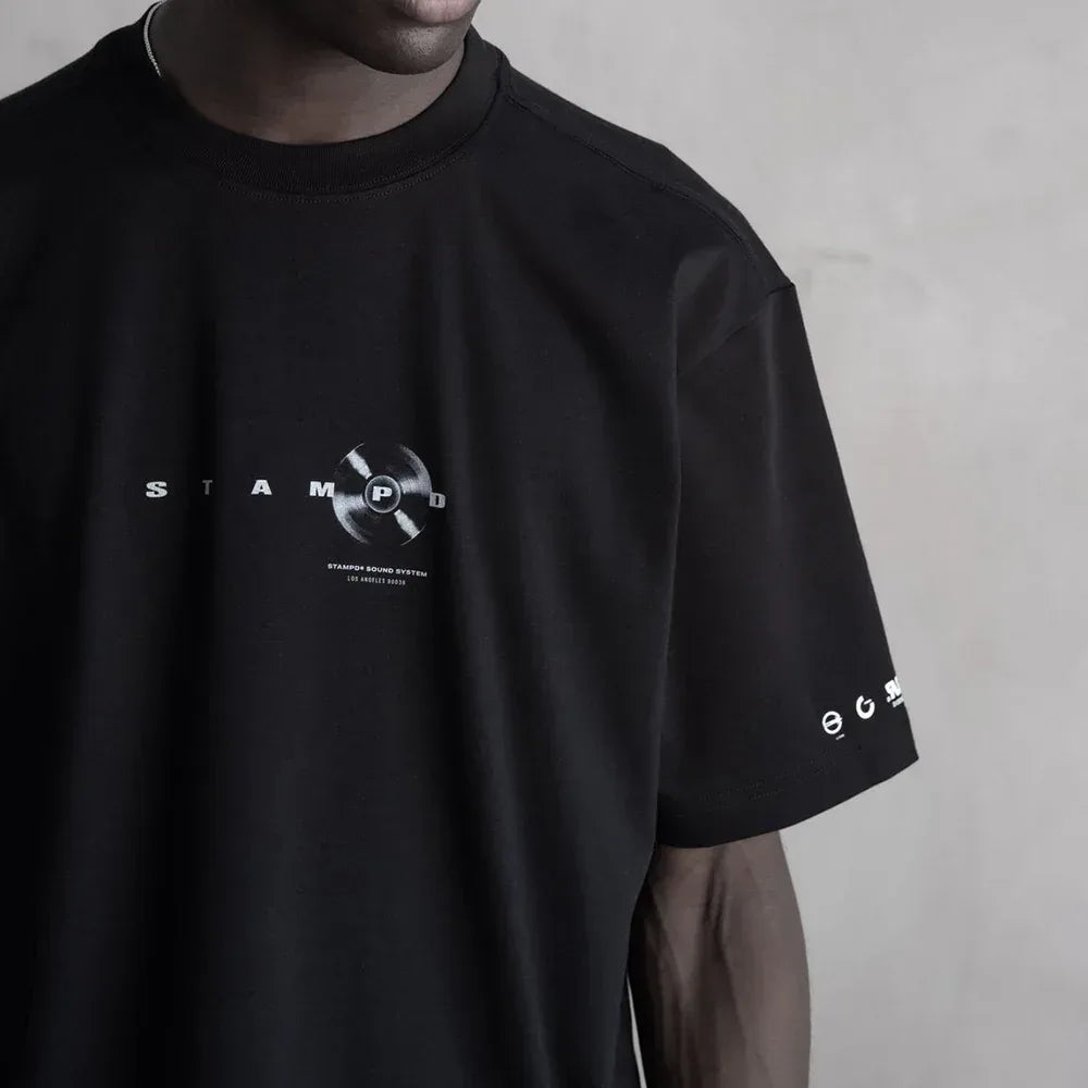 Sound System Vinyl Relaxed Tee - STAMPD - VENTURER