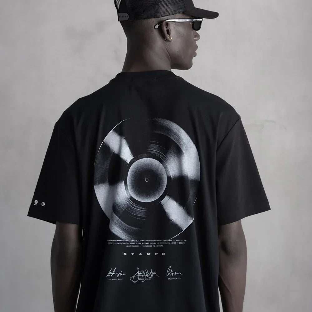 Sound System Vinyl Relaxed Tee - STAMPD - VENTURER