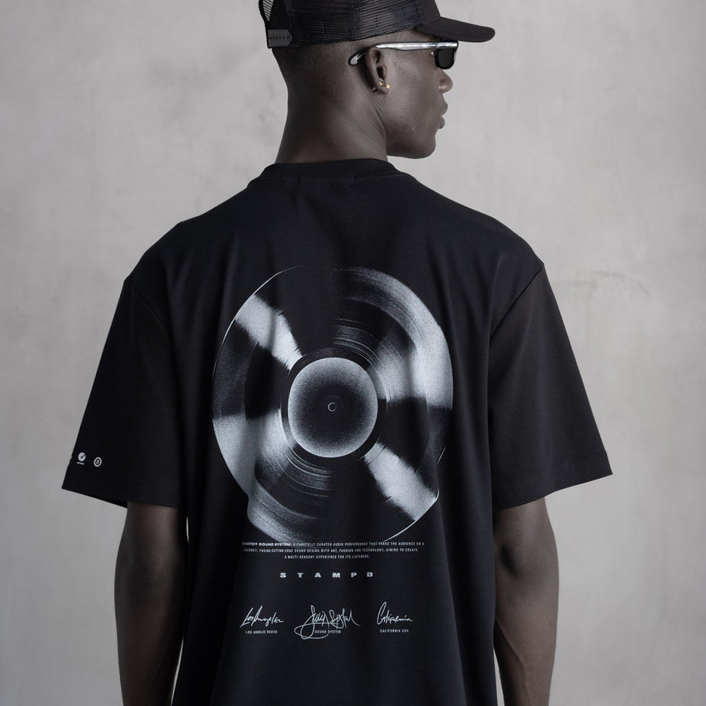 Sound System Vinyl Relaxed Tee - STAMPD - VENTURER