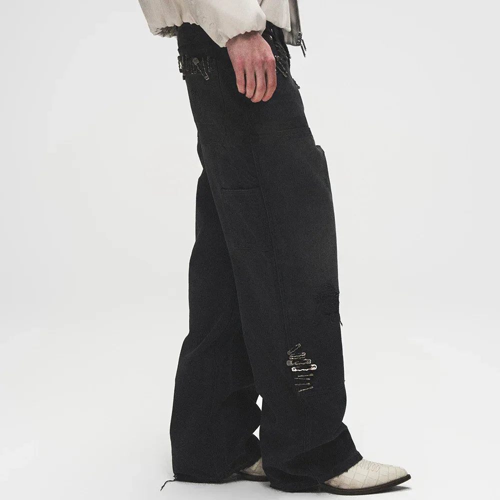 Vintage Pin Carpenter Pants - BIRTH OF ROYAL CHILD - VENTURER