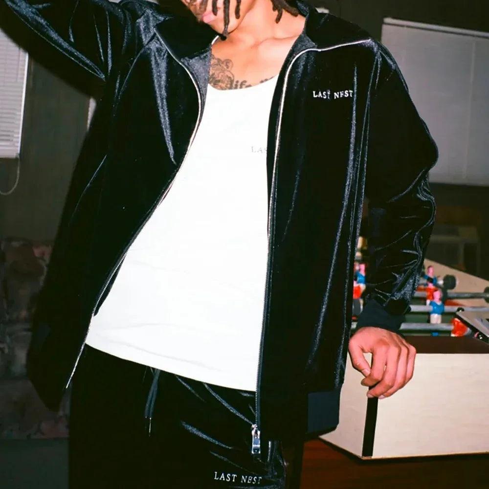 Velour Emb Track Pants V2 - LAST NEST - VENTURER