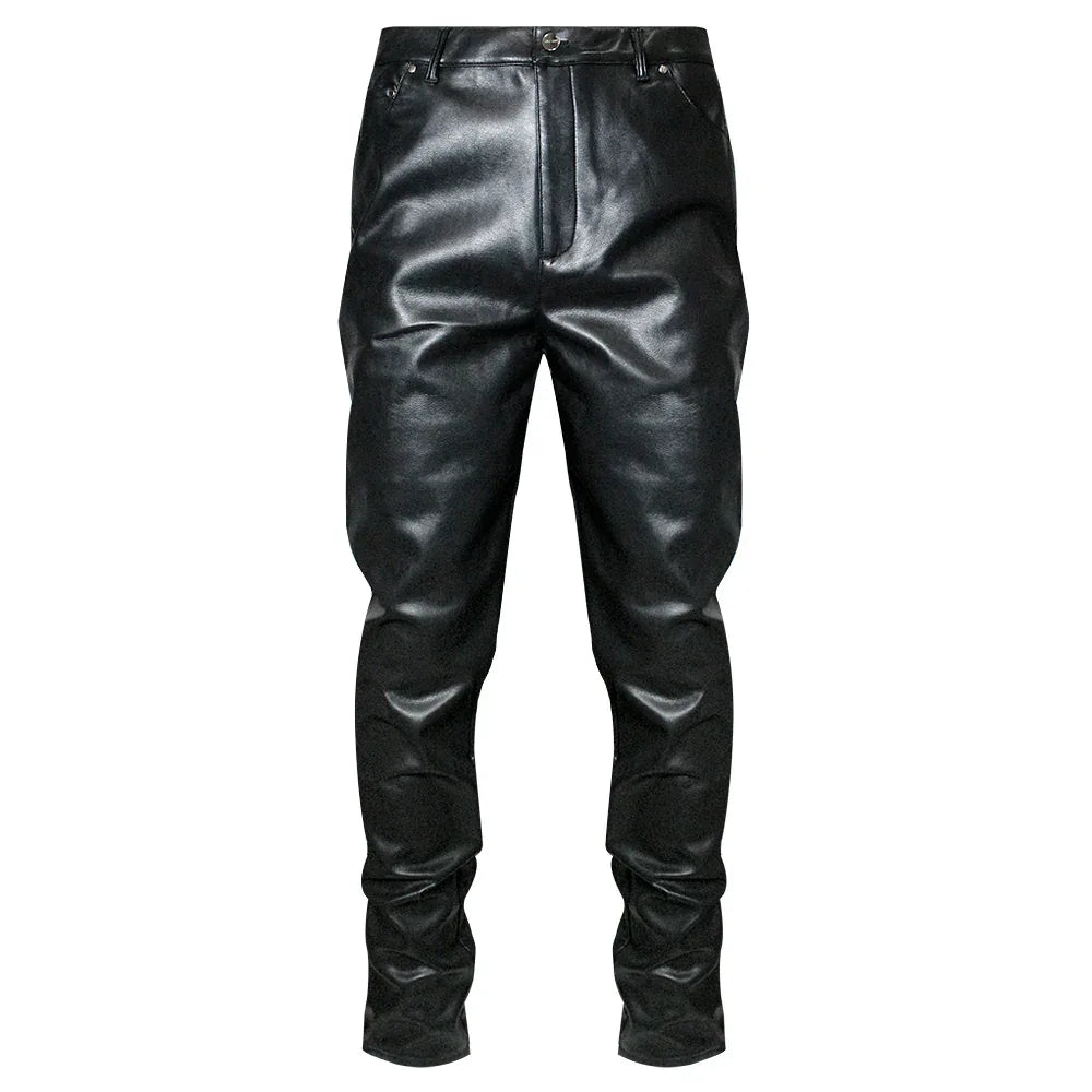 LAST NEST(ラストネスト)商品ページ - Leather Slim Trouser - Black