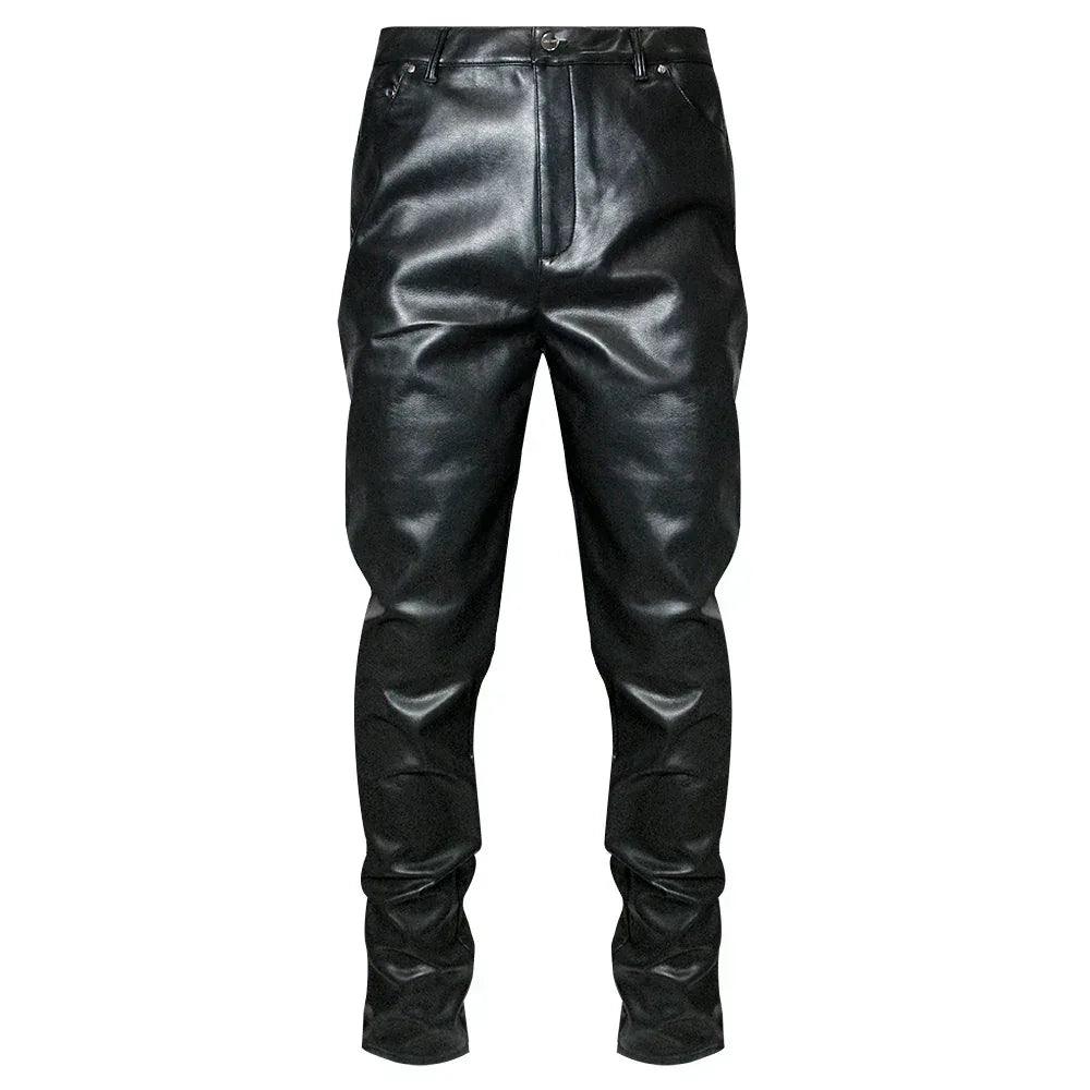 LAST NEST(ラストネスト)商品ページ - Leather Slim Trouser - Black 