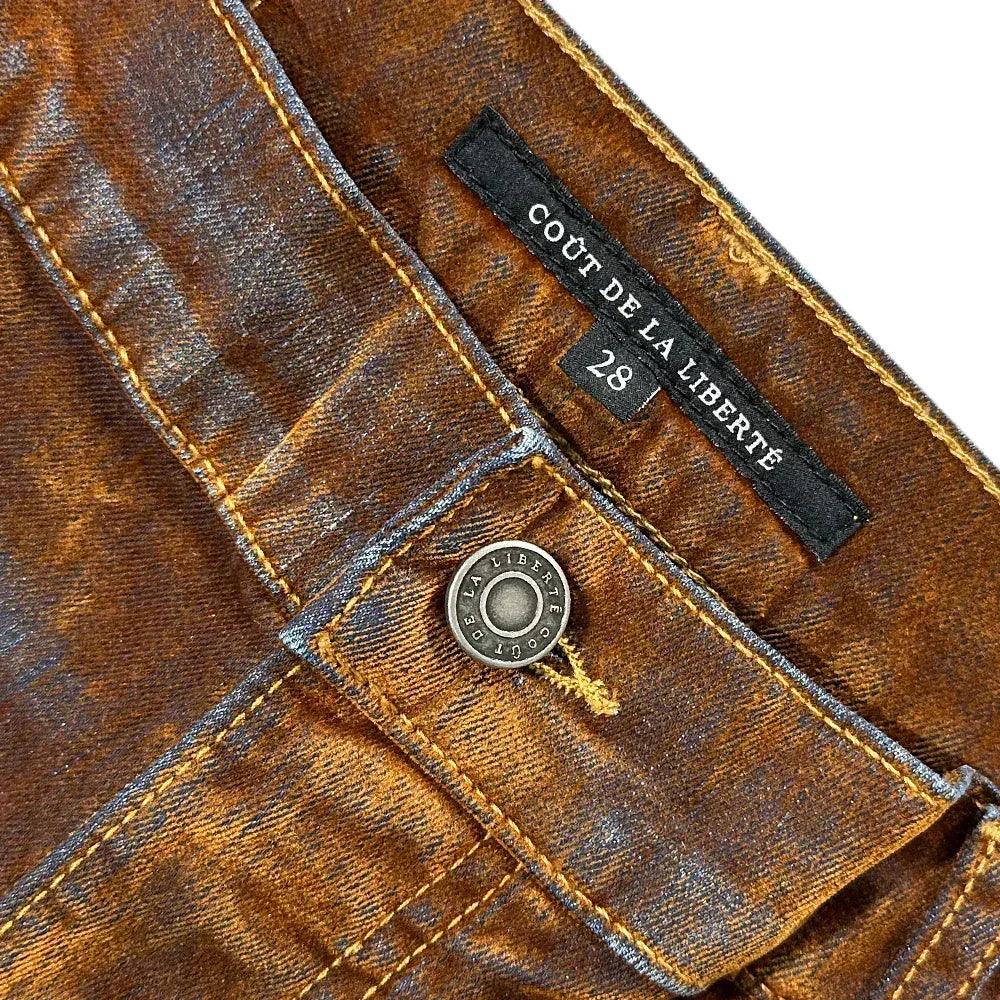 Zander Stretch Suede Denim Baggy Shorts - Cout De La Liberte - VENTURER