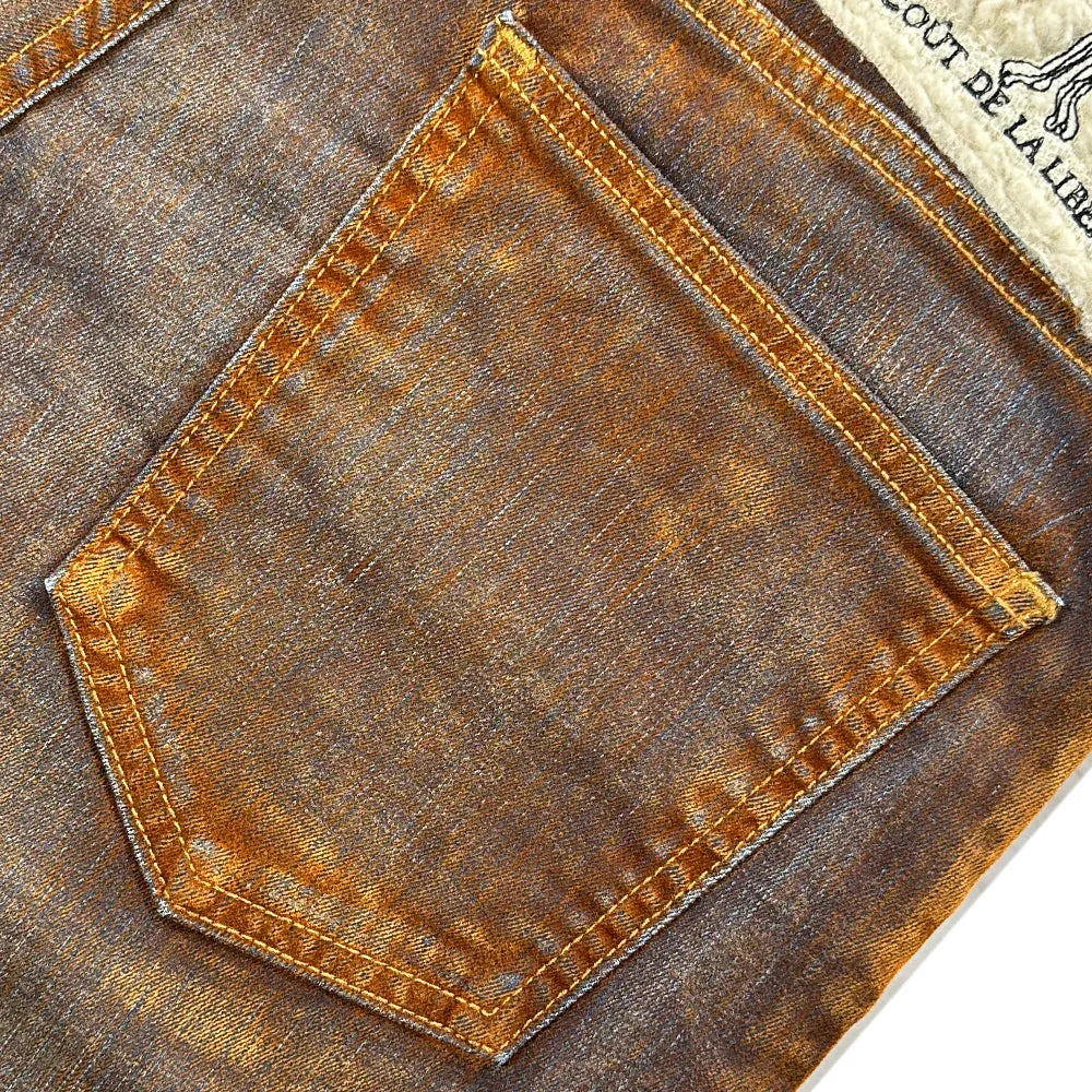 Zander Stretch Suede Denim Baggy Shorts - Cout De La Liberte - VENTURER