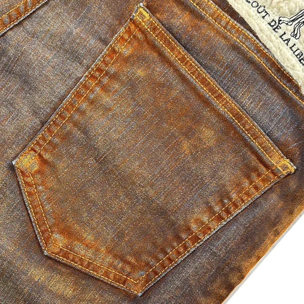 Zander Stretch Suede Denim Baggy Shorts - Cout De La Liberte - VENTURER