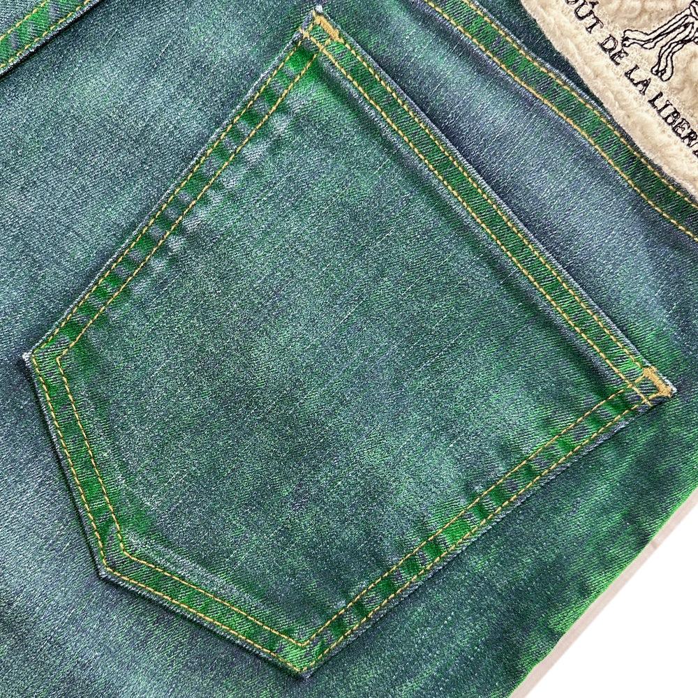 Zander Stretch Suede Denim Baggy Shorts - Cout De La Liberte - VENTURER