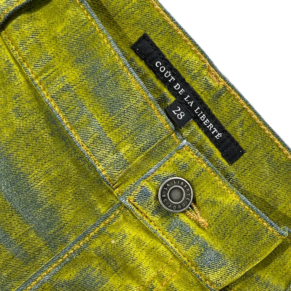 Zander Stretch Suede Denim Baggy Shorts - Cout De La Liberte - VENTURER