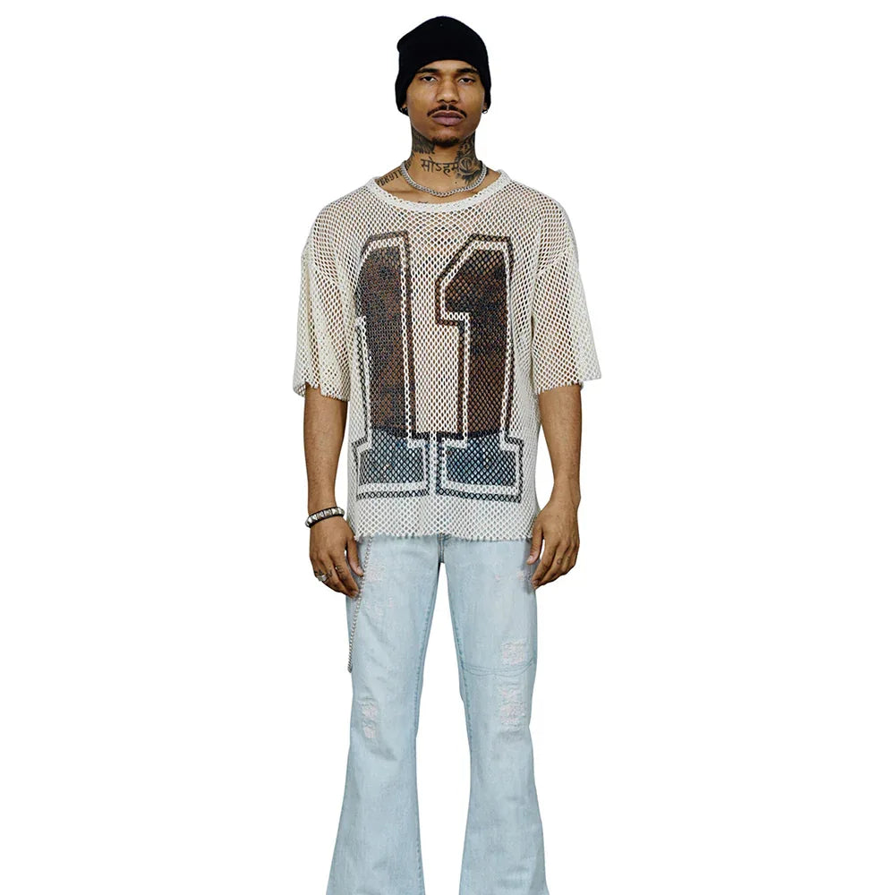 Roosevelt Fisherman OG Net Football Tee - Cout De La Liberte - VENTURER